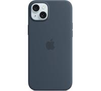 Apple Silicone Backcover MagSafe pour Apple iPhone 15 Plus - Storm Blue