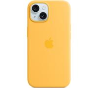 Apple Silicone Backcover MagSafe pour Apple iPhone 15 - Sunshine