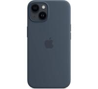 Apple Silicone Backcover MagSafe pour l'Apple iPhone 14 - Storm Blue