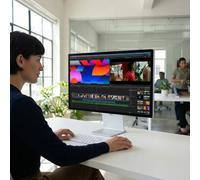 Apple Studio Display 27'' 5K verre nano-texturé, socle inclinable Écran 5K de 27 pouces avec verre nano-texturé, caméra 12 MP et support inclinable