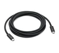 Apple Thunderbolt 4 Pro - Câble Thunderbolt - USB-C (M) pour USB-C (M) - USB 3.2 / USB4 / Thunderbolt 3 / Thunderbolt 4 / DisplayPort - 3 m - actif, support de guirlande Pâquerettes - noir