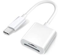 Apple USB C to SD Card Camera Reader for iPhone 15/15 Plus/15 Pro/15 Pro Max, MacBook Pro M1 Air, iPad Pro/Air, iMac, Surface, Galaxy S24 (White-2)