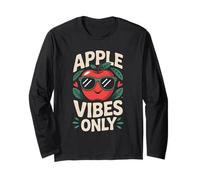 Apple Vibes Only Automne Automne Cueillette des Pommes Manche Longue