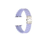 Apple Watch 4 5 38mm Strap Matte Silicone Adjustable KRD72 Lilac Red