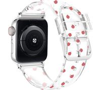Apple Watch 41mm / 40mm / 38mm Bracelet souple et transparent avec motif de pomme