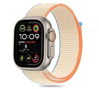 Apple Watch 6/7/8/9/10/Se/Ultra 1/2 (44/45/46/49 Mm) En Nylon Tech-Protect, Couleur Crème