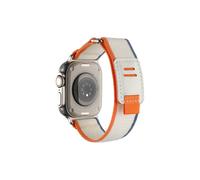 Apple Watch 7 Sangle de 45 mm KRD106 Bande sport Velcro | Couleur: Noir - Gris Noir - Gris