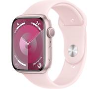 Apple Watch 9 GPS 45mm Rosé Aluminium Light Pink Sport Wristband. S/M