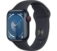 Apple Watch 9, GPS, mobile, boîtier aluminium minuit 41 mm, bracelet sport minuit - M/L