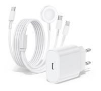 Apple Watch Charger, 20w Usb C Charger With Apple Watch Charging Cable 3 In 1 (2m), Apple Watch Charger For Apple Watch Series 9/8/7/6/Se/5/4/Iphone 15/14/13/12/11/Ipad Charging