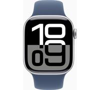 Apple Watch S10 Cell/46mm/Argent/Bande sport/Denim/S/M