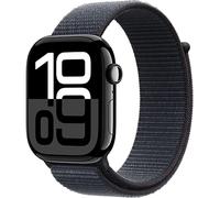 Apple Watch Series 10 GPS 46 mm Aluminium noir de jais Boucle Sport encre violette