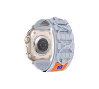 Apple Watch Sangle SE 2020 44 mm, conception en maille, bande Velcro sport RD4 | Couleur: Orange Orange