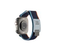 Apple Watch Sangle série 10 46 mm KRD106 Bande sport Velcro | Couleur: Bleu marine Bleu marine