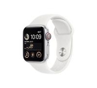 Apple Watch Se 2 Aluminium Argent 40mm Bracelet Sport Blanc (Gps + Cellular)