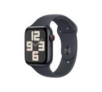Apple Watch SE (2ᵉ gén) 44 mm GPS + Cellular Montre connectée avec Boîtier en aluminium minuit et Bracelet Sport minuit (M/L). Suivi activité et sommeil, détection accidents, suivi fréquence cardiaque