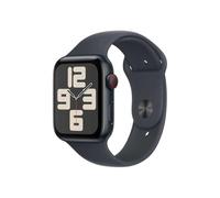 Apple Watch SE (2ᵉ gén) 44 mm GPS + Cellular Montre connectée avec Boîtier en aluminium minuit et Bracelet Sport minuit (S/M). Suivi activité et sommeil, détection accidents, suivi fréquence cardiaque