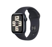 Apple Watch SE (2ᵉ génération, 2023) (40 mm GPS) Smartwatch avec boîtier en Aluminium et Bracelet Sport Minuit - M/L. Suivi de l’activité Physique et du Sommeil, détection des Accidents, écran Retina