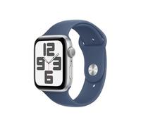 Apple Watch SE GPS - 44mm - Boîtier Silver Aluminium - Bracelet Denim Sport Band - M/L