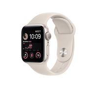 Apple Watch SE (2ᵉ Génération) (GPS, 40MM) Boîtier en Aluminium Lumière Stellaire avec Bracelet Sport Lumière Stellaire - Regular (Reconditionné)