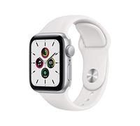 Apple Watch SE 2020 (GPS, 40MM) Boîtier en Aluminium Argent avec Bracelet Sport Blanc (reconditionné)