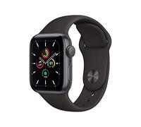 Apple Watch SE 2020 (GPS, 40MM) Boîtier en Aluminium Gris Sidéral avec Bracelet Sport Noir (reconditionné)