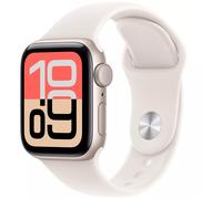 Apple Watch SE 3 GPS 44mm Boitier en Aluminium Lumiere Stellaire avec Bracelet Sport Lumiere Stellaire - M/L