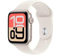 Apple Watch SE 3 GPS + Cellular 44mm Boitier en Aluminium Lumiere Stellaire avec Bracelet Sport Lumiere Stellaire - S/M