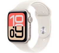 Apple Watch SE 3 GPS + Cellular - 44mm - Boîtier Starlight Aluminium - Bracelet Starlight Sport Band - S/M