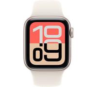 Apple Watch SE 3 GPS + Cellular 40mm Boitier en Aluminium Lumiere Stellaire avec Bracelet Sport Lumiere Stellaire - S/M