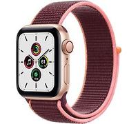 Apple Watch SE 40 mm boîter aluminium or et boucle Sport prune [Wi-Fi + Cellulaire] Reconditionné Correct