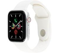 Apple Watch SE 44 mm boîter aluminium argent et bracelet sport blanc [Wi-Fi + Cellulaire] Reconditionné Correct