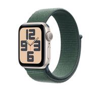 Apple Watch SE GPS 40 mm Boîtier en Aluminium Lumière Stellaire avec Boucle Sport Vert lacustre version 2024