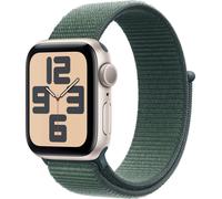 Apple Watch SE GPS, 40 mm boîtier en aluminium Polarstern, Sport Loop vert mer