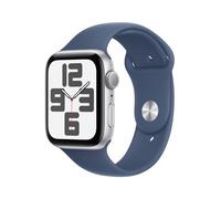 Apple Watch SE GPS 44 mm Boîtier en Aluminium Argent avec Bracelet Sport Denim S/M version 2024