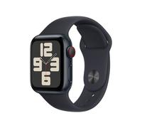 Apple Watch SE (GPS + Cellular) - 2e génération - 40 mm - aluminium minuit - Montre connectée avec bracelet sport - fluoroélastomère - minuit - taille du bracelet : M/L - 32 Go - Wi-Fi, LTE...