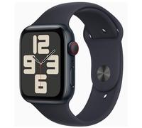 Apple Watch SE (GPS + Cellular) - 2e génération - 44 mm - aluminium minuit - Montre connectée avec bracelet sport - fluoroélastomère - minuit - taille du bracelet : M/L - 32 Go - Wi-Fi, LTE...