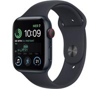 Apple Watch SE (GPS + Cellular) - 2e génération - 44 mm - aluminium minuit - montre intelligente avec bracelet sport - fluoroélastomère - minuit - taille du bracelet : Normal - 32 Go - Wi-Fi...