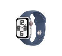 Apple Watch SE GPS + Cellular 40mm Boîtier en Aluminium Argent avec Bracelet Sport Denim - M/L version 2024