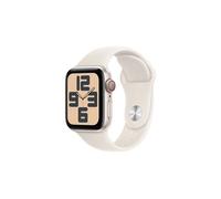 Apple Watch SE GPS + Cellular 40mm Boîtier en Aluminium Lumière Stellaire avec Bracelet Sport Lumière Stellaire - S/M version 2024
