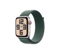 Apple Watch SE GPS + Cellular 44mm Boîtier en Aluminium Lumière Stellaire avec Boucle Sport Vert lacustre version 2024