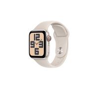 Apple Watch SE GPS + Cellular 44mm Boîtier en Aluminium Lumière Stellaire avec Bracelet Sport Lumière Stellaire - S/M version 2024