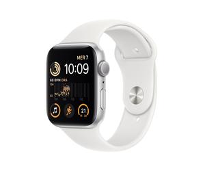 Apple Watch SE OLED 44 mm Numérique 368 x 448 pixels Écran tactile Argent Wifi GPS (satellite)