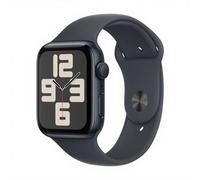 Apple Watch SE2 44 mm GPS noir - Bracelet sport noir S/M