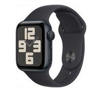 Apple Watch SE2 GPS 40 mm - boîtier noir - bracelet sport noir - S/M