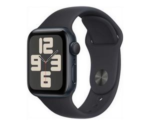 Apple Watch SE2 GPS 40 mm - boîtier noir - bracelet sport noir - S/M