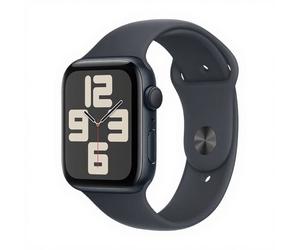 Apple Watch SE24 44 mm GPS noir - Bracelet sport noir S/M