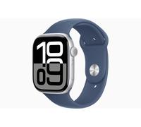 Apple Watch Série 10 GPS 46Mm Boîtier ARGENT Bracelet Sport DENIM