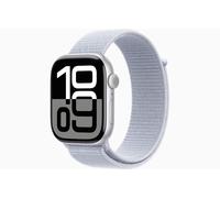 Apple Watch Série 10 GPS 46MM Boîtier ARGENT Bracelet Sport Loop NUAGE MWWN3