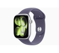 Apple Watch Série 11 (2025) GPS 46Mm Boîtier Argent Bracelet Violet M/L MEVA4